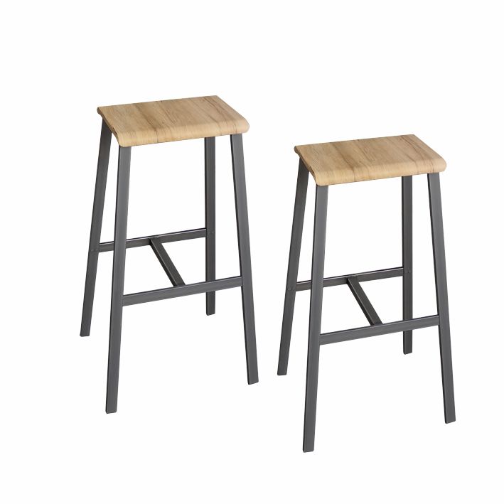 Barhocker Industrial 2er Set, 2 Dekore
